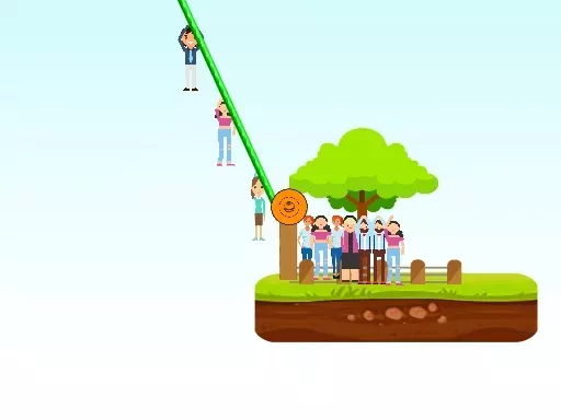 Zipline People Rescue Puzzle Game game thumbnail