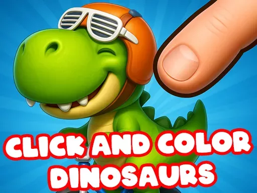 Click and Color Dinosaur Game game thumbnail