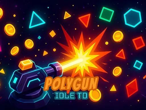 PolyGun Idle: Auto Turret Defense game thumbnail